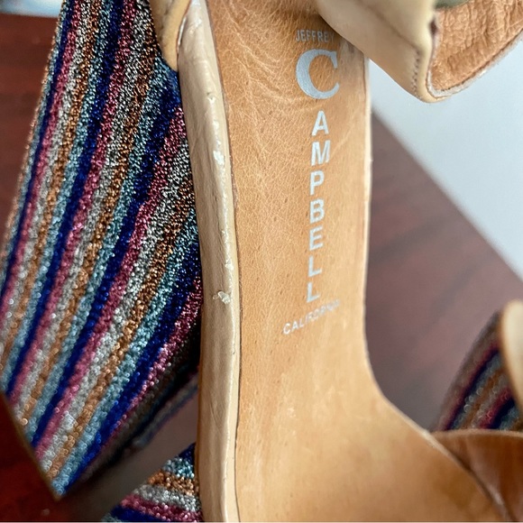 Jeffrey Campbell Disco Multicolored 1970s Platform Sandals - Picture 10 of 13